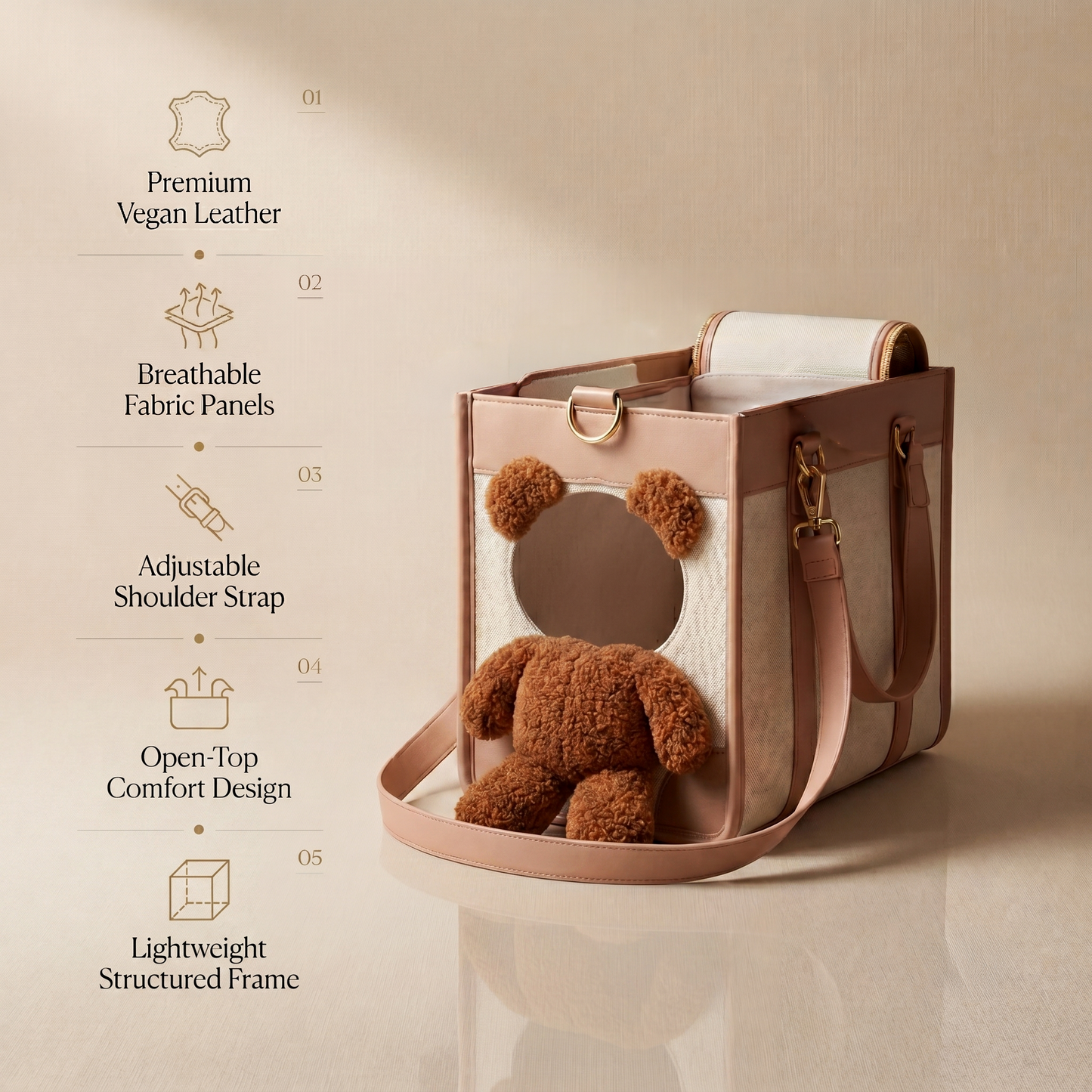 Teddy Bear Pet Tote